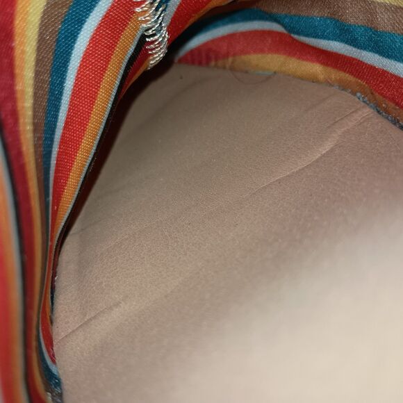 Dingo Tangles Western Bootie Women 7.5M Tan Suede Camel Beige Fringe Pull-on 7.5 - Picture 8 of 16